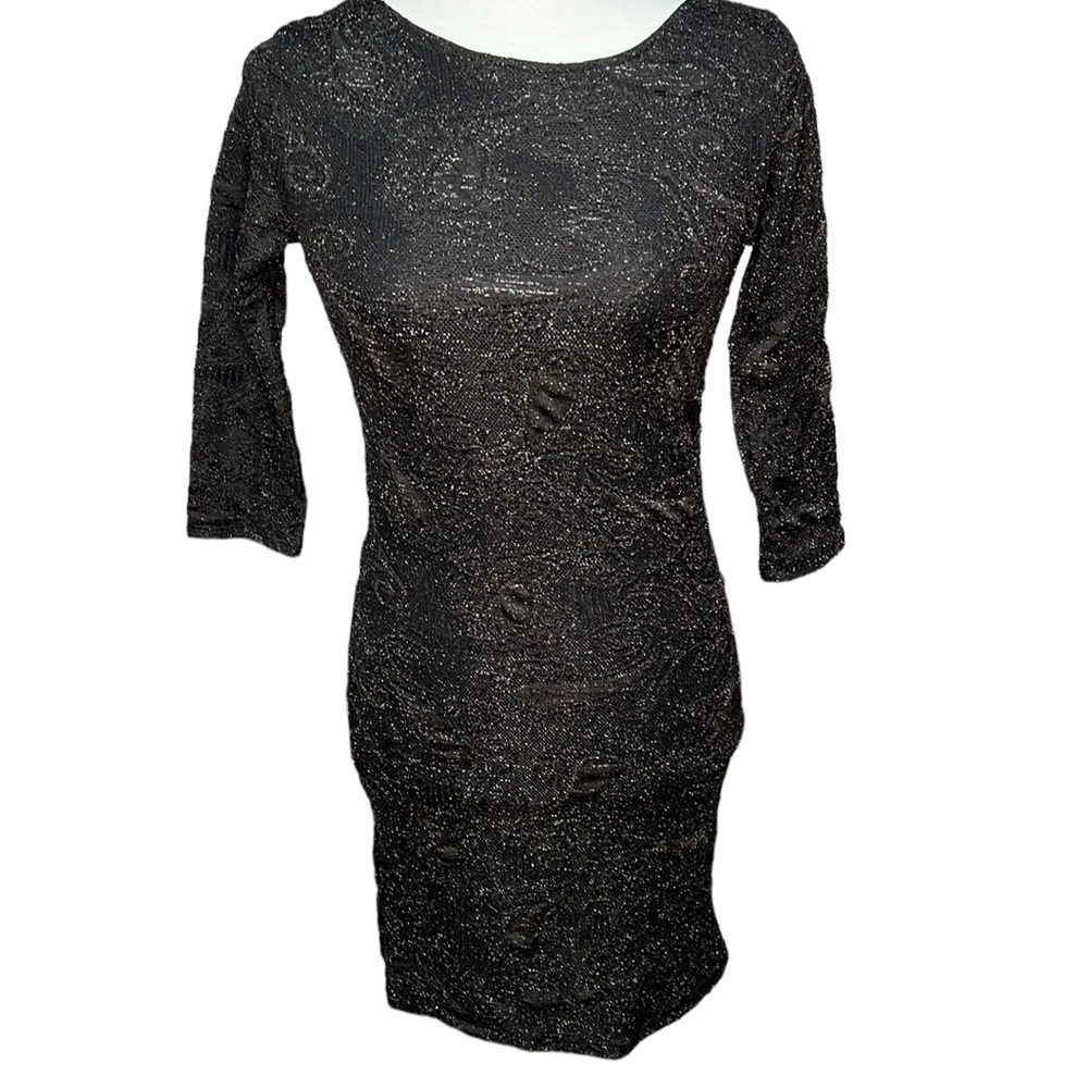 Zara Bodycon Metallic Dress